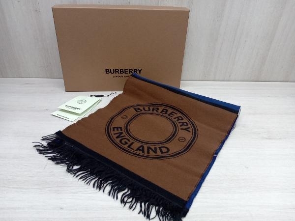 BURBERRY バーバリー マフラー ブラウン＆ネイビー＆ベージュ＆ブラック_画像1