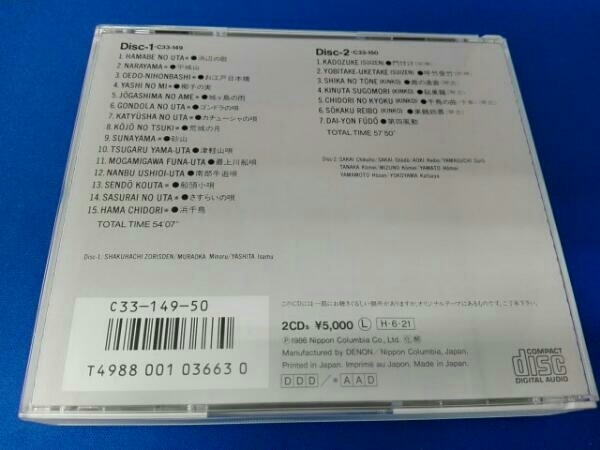 帯あり　帯裏面に一部しみあり (オムニバス) CD 日本の音 尺八ベスト名演集_画像2