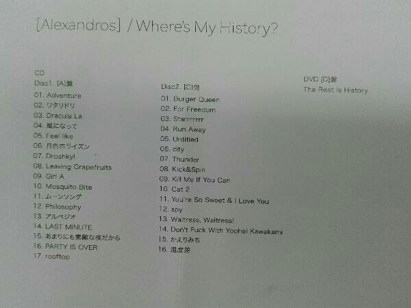 [Alexandros] CD Where's My History?(初回限定盤)(DVD付)_画像3