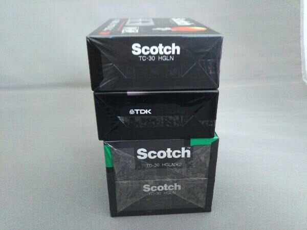 ジャンク ビデオカセットテープ 4本セット scotch TDK_画像3