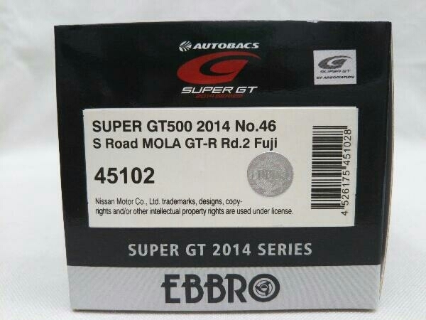 EBBRO 1/43 S Road MOLA GT-R SUPER GT500 2014 Rd.2 Fuji No.46_画像5