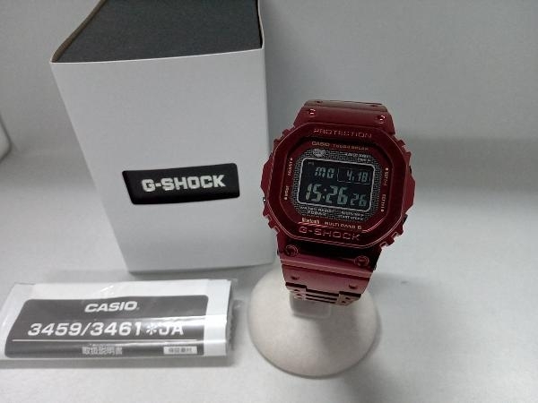 美品 CASIO 腕時計 G-SHOCK GMW-B5000RD-4 電波ソーラー ベルト約22cm