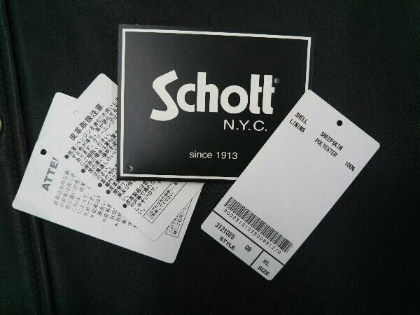 未使用・タグ付】SCHOTT ショット Lamb Leather Cpo Shirt レザー