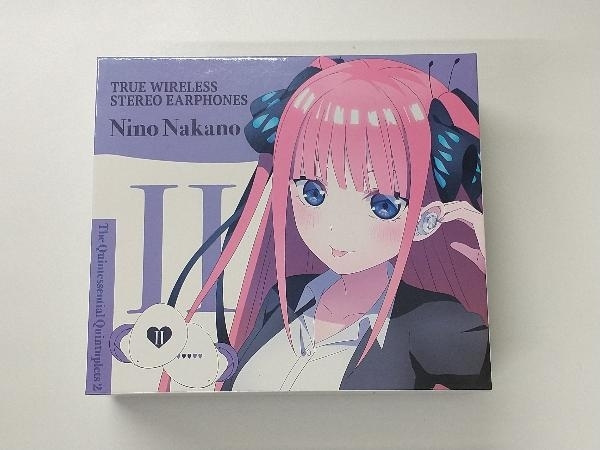 TRUE WIRELESS STEREO EARPHONES Nino Nakano 完全ワイヤレスステレオイヤホン D45A 中野二乃モデル UIZZ-4305