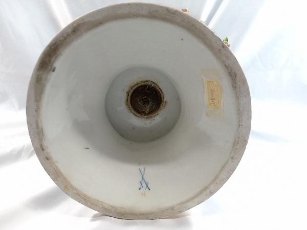 ジャンク MEISSEN マイセン アンティーク 花瓶 フラワーベース インテリア 1800年代 ブランド食器_画像6