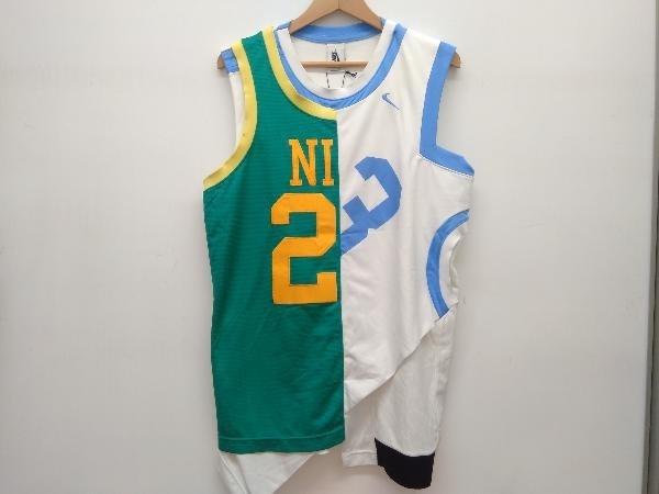 NIKE lab ナイキラボ コレクション メンズトップ タンクトップ スポーツウェア Sサイズ ホワイト グリーン AR5863-100_画像1