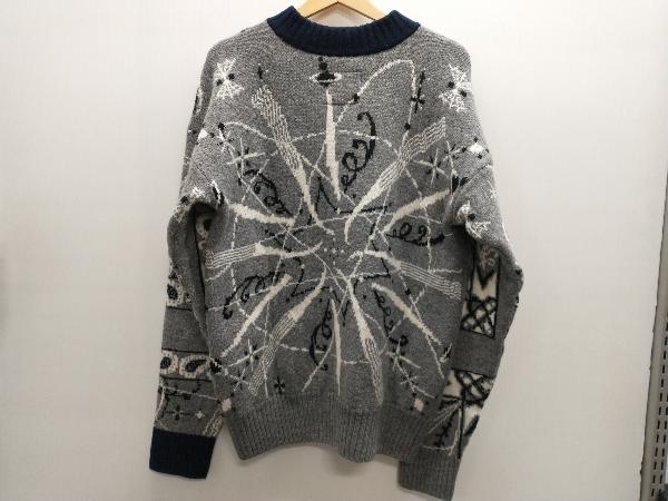 sacai サカイ Dr.wooコラボ Bandana Knit Pullover 20-02342M 20AW メンズ ニット グレー 1 日本製 冬 店舗受取可_画像2