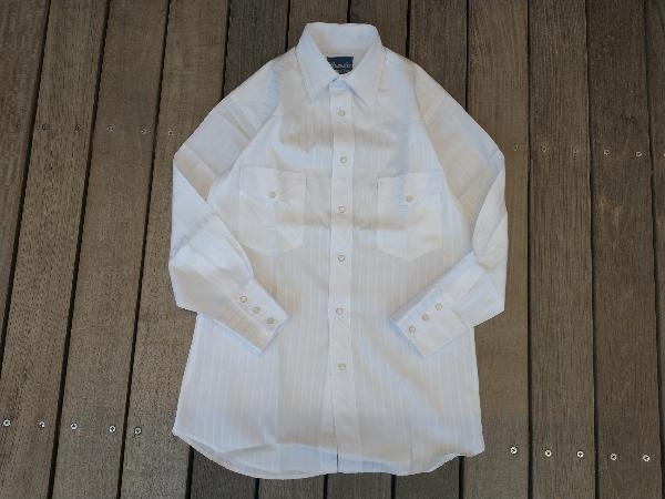 wrangler Western Shirt WHITE ラングラー ウエスタンシャツ 長袖シャツ ホワイト Sサイズ 店舗受取可_画像1