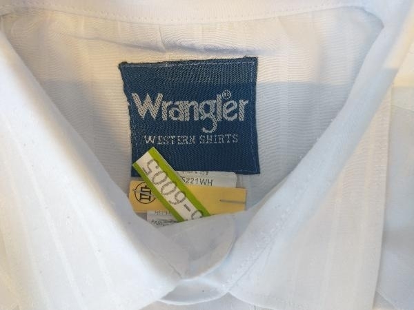 wrangler Western Shirt WHITE ラングラー ウエスタンシャツ 長袖シャツ ホワイト Sサイズ 店舗受取可_画像4