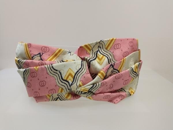 【驚きの値段で】 GUCCI グッチ へび ヘビ 蛇 ヘアアクセサリー ヘッドバンド シルク 服飾小物 57cm サイズM マルチカラー ピンク スネーク GG ヘアバンド その他 【驚きの値段で】 GUCCI グッチ へび ヘビ 蛇 ヘアアクセサリー ヘッドバンド シルク 服飾小物 57cm サイズM マルチカラー ピンク スネーク GG ヘアバンド その他