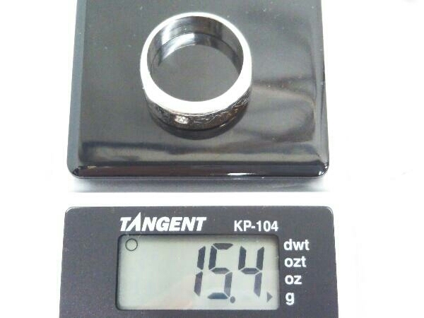 Pt900/K18 プラチナ ダイヤ付き #13.5 13.5号 総重量15.4g 指輪