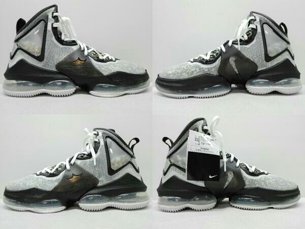 【美品】 NIKE LEBRON XIX CZ0203-100 スニーカー メンズ 27.0cm US9 UK8 EUR42.5 BR40.5 WHITE/METALLIC GOLD-BLACK 箱あり 黒タグ付き_画像3