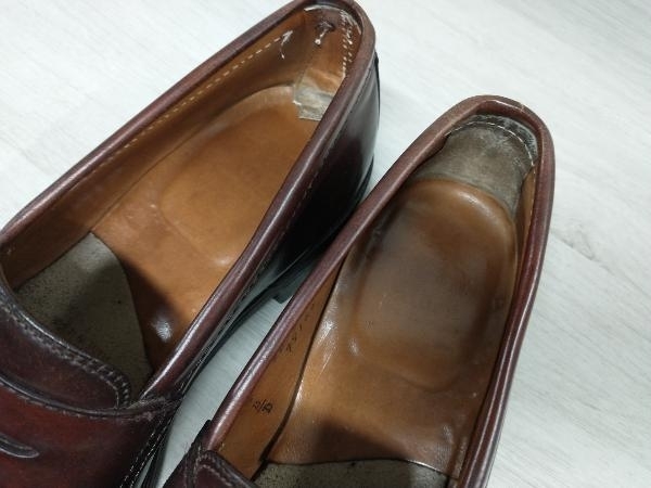 ALDEN 99162 コードバン ペニーローファー 本革レザー ドレスシューズ オールデン ブラウン 6 1/2 D USA製 米国製 メンズ 革靴 店舗受取可_画像7