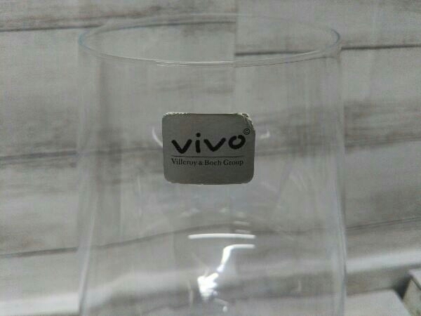 vivo villeroy&boch group レッドワイングラス 4個セット 品番:CY0225 材質:無鉛クリスタル 食器洗浄機使用可能 箱テープ跡有 箱状態悪_画像3