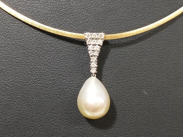 鑑別書付き】 K18（総11.5g）チェーン バイカラー 42.5cm 南洋真珠