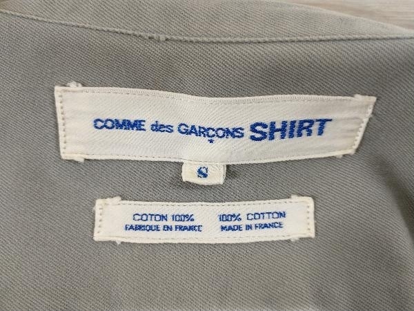 COMME des GARCONS SHIRT コムデギャルソンシャツ 1992 バーコードシャツ メンズ 半袖シャツ グレー S 綿 コットン Made in France_画像7