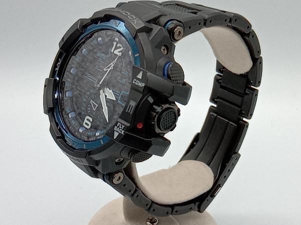 ソーラー CASIO G-SHOCK GW-A1100FC ソーラー電波 腕時計 MASTER OF G ブラック×メタリックブルー
