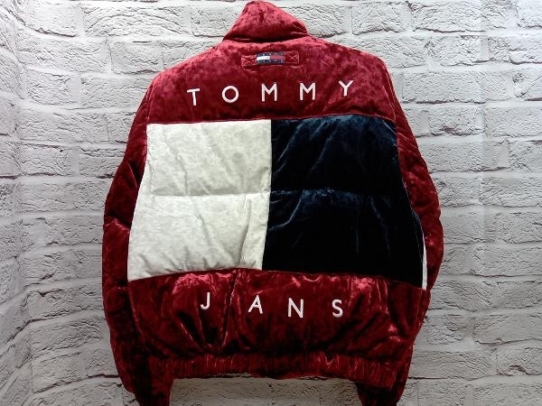 TOMMY JEANS トミー ジーンズ ベロアパッファジャケット ダウンジャケット XSサイズ 店舗受取可_画像2