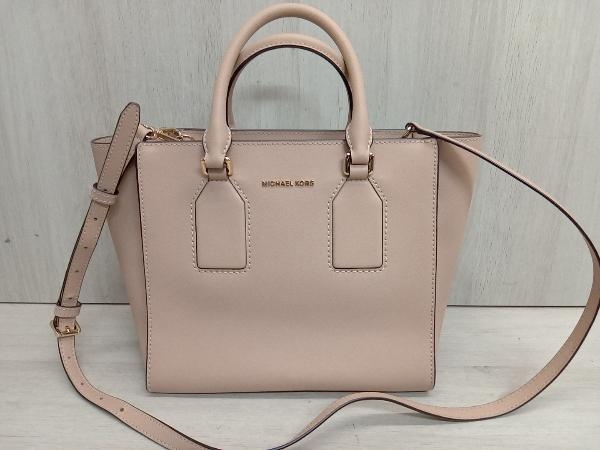 MICHAEL KORS 2way ショルダーバッグ ハンドバッグ ベージュ