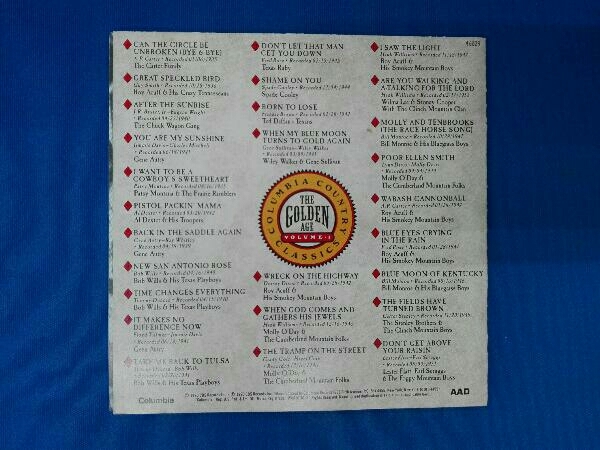 ColumbiaCountryClassics(Series)Va-GoldenCountryClassics CD 【輸入盤】Columbia Country Classics, Vol. 1: The Golden Age_画像4