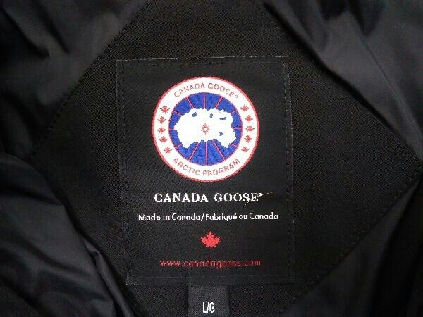 ダウンジャケット CANADA GOOSE カナダグース カーソンパーカー ブラック 黒 Lサイズ 3805M_画像3