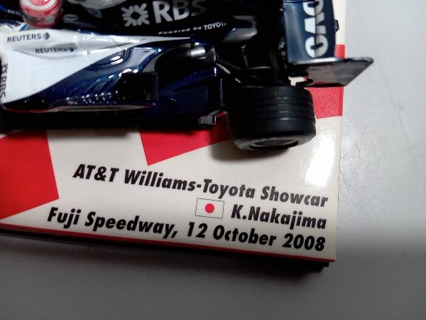 現状品【C-19】 MINICHAMPS 1/43scale AT&T Williams Toyota 2008 ShowCar K.Nakajima 'Rising Sun'_画像7