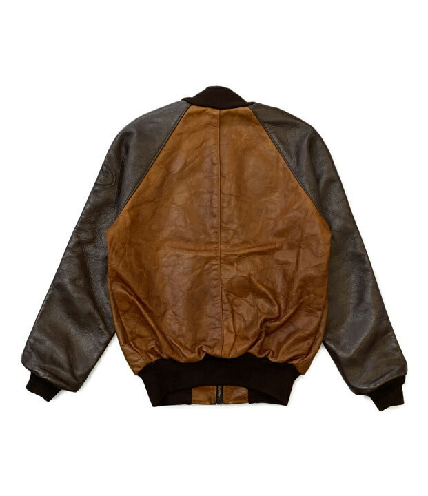 VANSON TJV ブラウン USA製 Leather Jacket バンソン レザージャケット