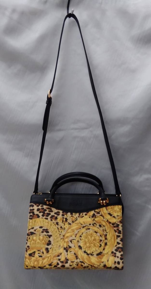 GIANNI VERSACE ジャンニヴェルサーチ バッグ レオパード 2way