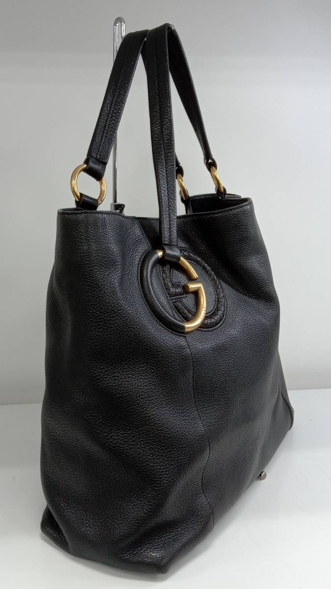 GUCCI グッチ 309528トートバッグ レザー ブラック | monsterdog.com.br