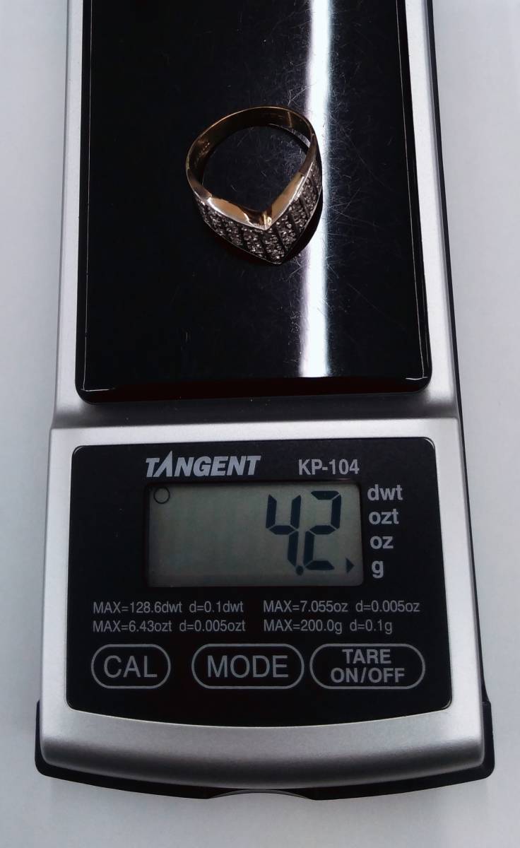 K18/Pt900 11.5号 4.2g リング ゴールドリング プラチナリング