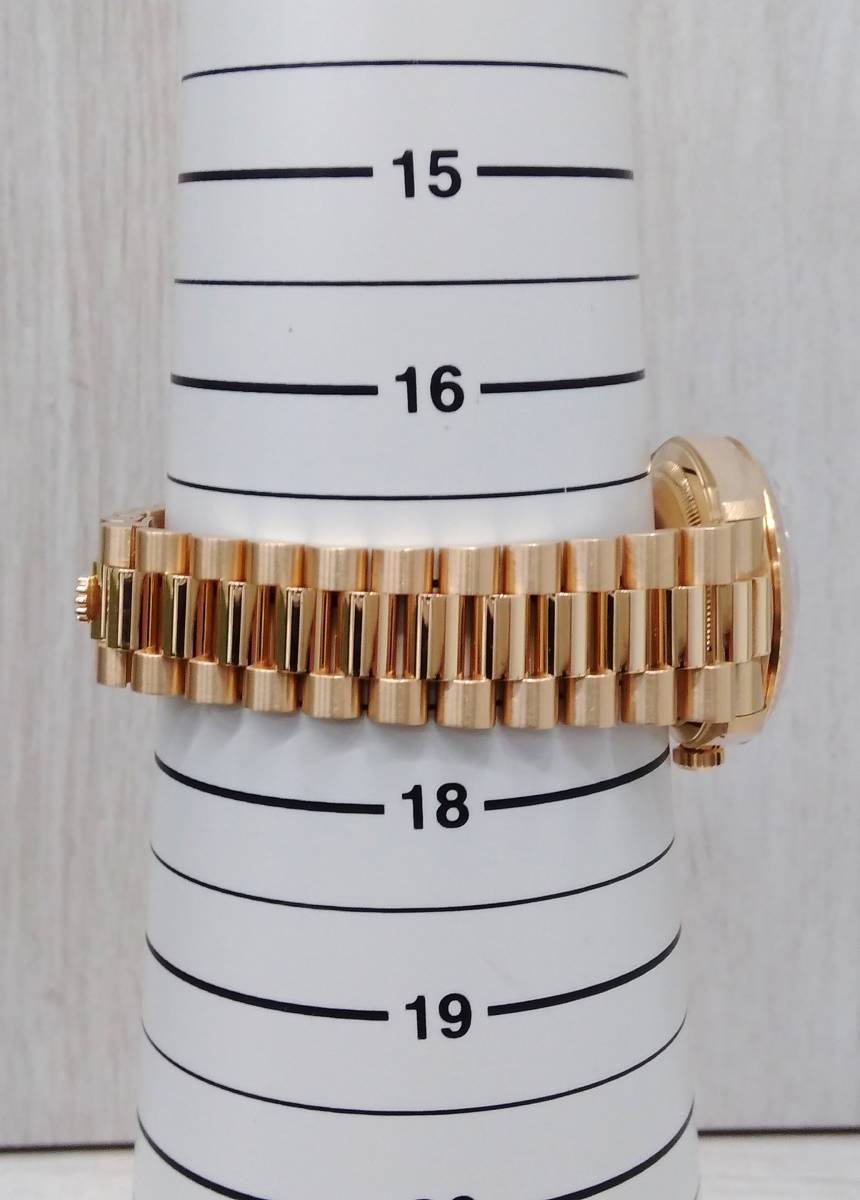 ROLEX ロレックス DAY-DATE デイデイト 18238/S691*** 自動巻き 腕時計【2022/06・日本ロレックスによる修理・OH済】箱・取説・保証書_画像8
