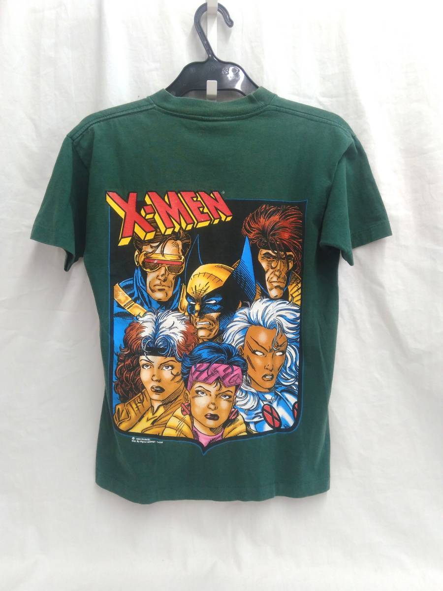 [90s] SIGNAL ARTWEAR MARVEL X-MEN シグナルアートウェア マーベル メンズ 半袖Tシャツ 緑 グリーン ヴィンテージ 古着 店舗受取可