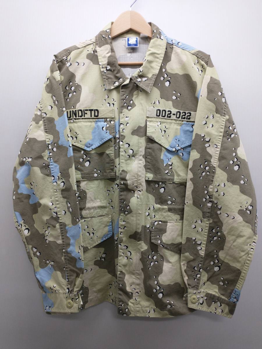 UNDEFEATED アンディフィーテッド STENCIL M65 JACKET カモフラ L