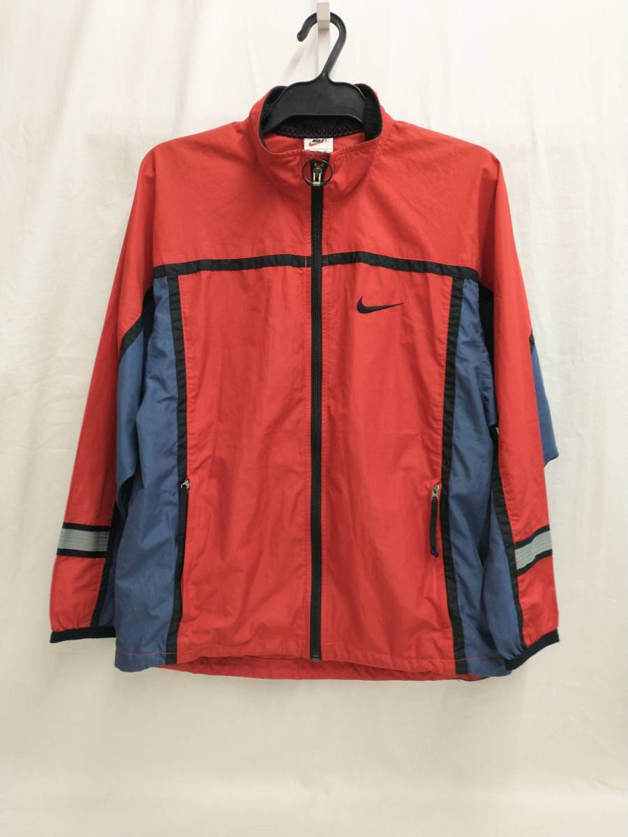 [90s~] NIKE ナイキ メンズ ジャケット 赤 レッド S RN#56323 CA#05553 白タグ 店舗受取可_画像1