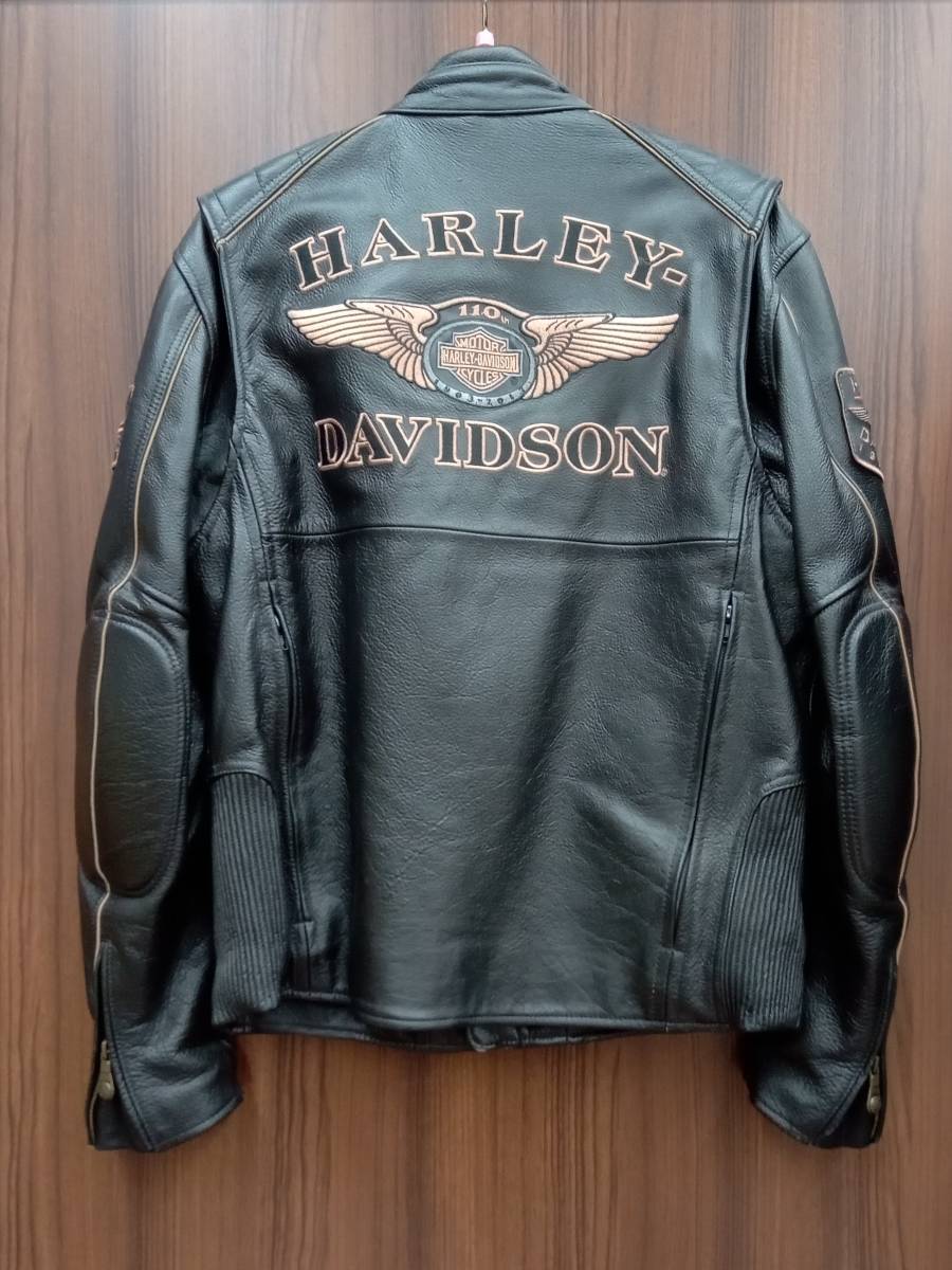 ジャケット HARLEY DAVIDSON 110周年記念限定品／レザー／ブラック