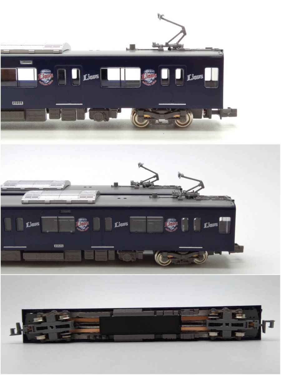 [動作確認済] GREENMAX グリーンマックス 50689 西武20000系(20105編成・L-train)10両編成セット 西武ライオンズ Nゲージ 鉄道模型_画像9