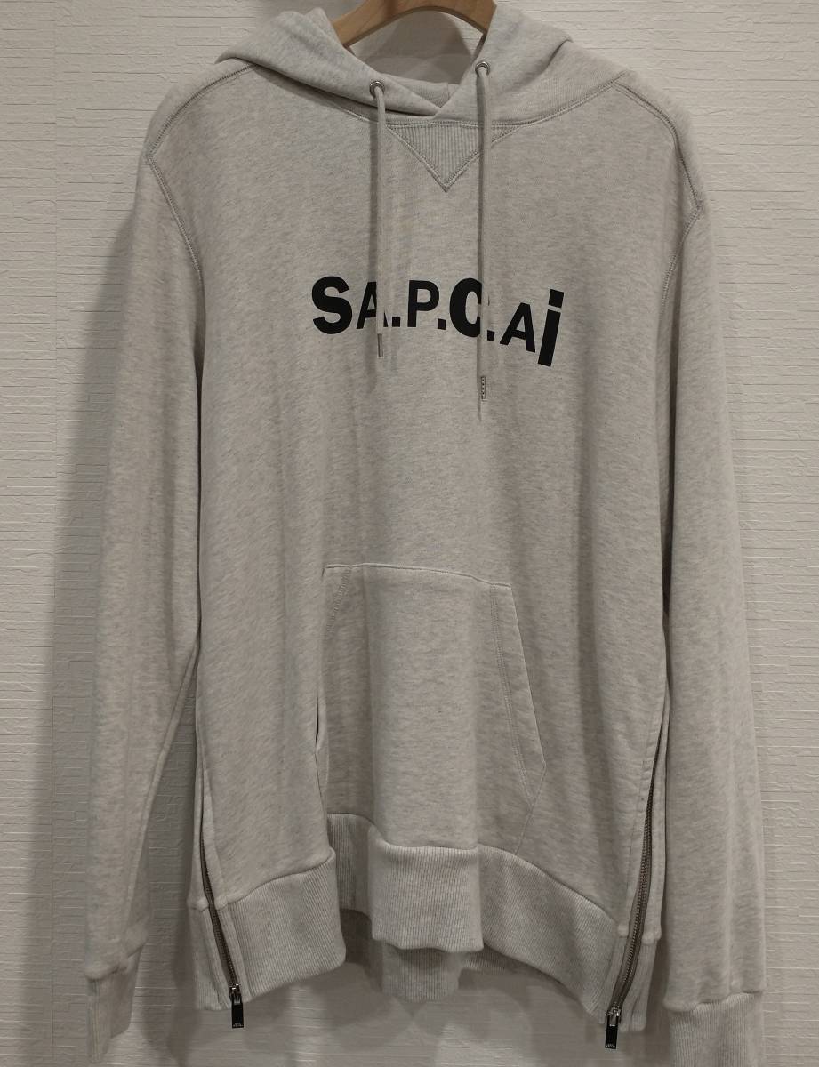 までの】 sacai コラボパーカー L RdYNi-m21842753665 apc トップス 超大特価 sacai apc (サカイ アーペーセー) パーカー パーカー