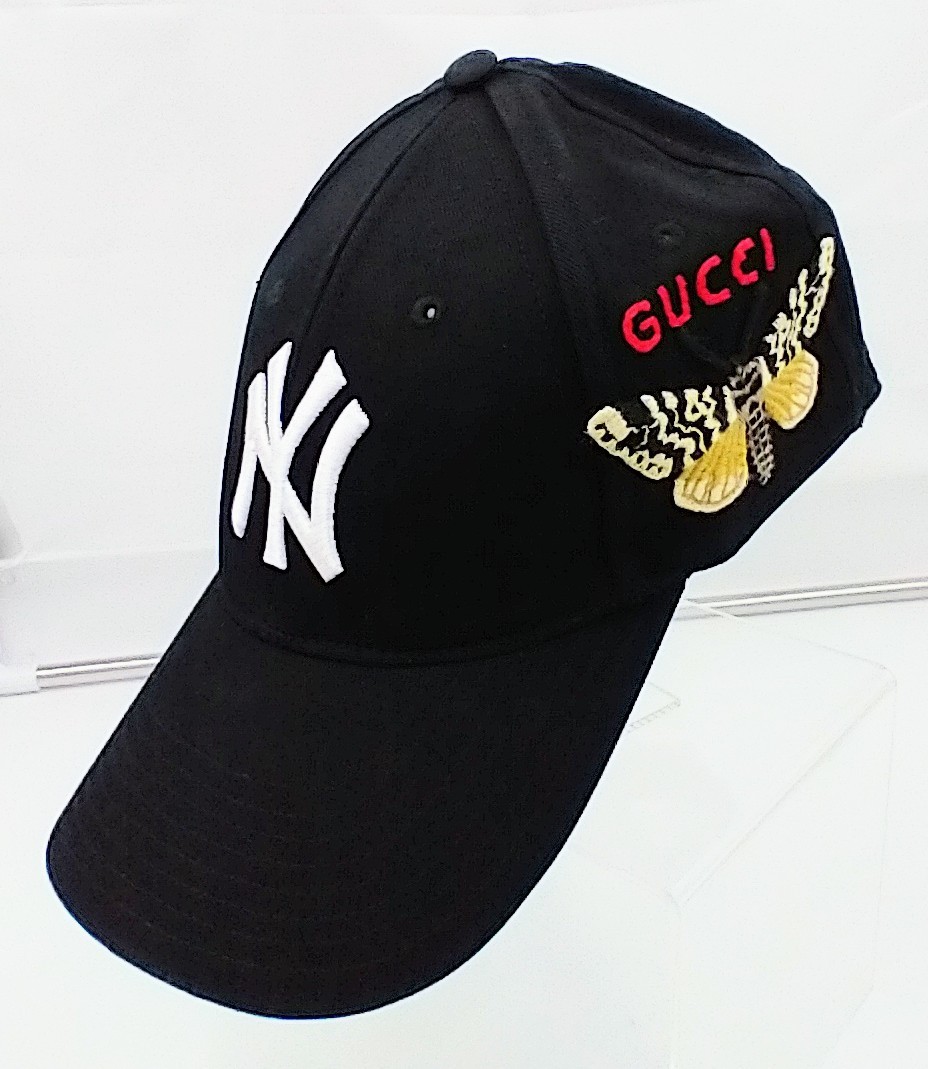 グッチ キャップ GUCCI ユニセックス ワインレッド ボルドー ヤンキース-