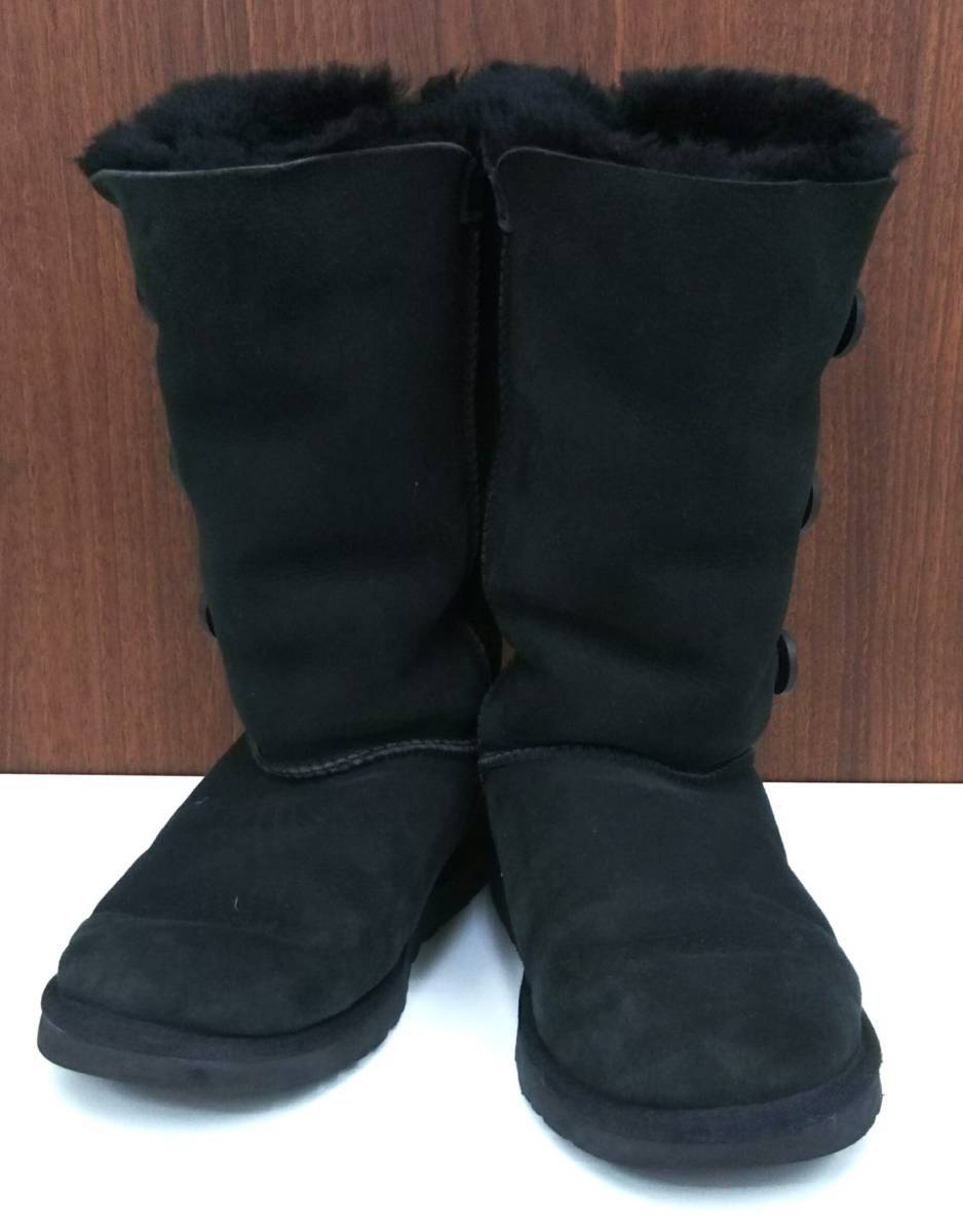 UGG australia UGG Australia mouton boots long boots 24cm UK5 lady's black black shoes shoes boots 