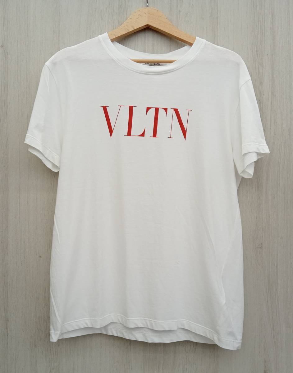 VALENTINO ヴァレンティノ VLTNロゴプリントTシャツ ホワイト サイズXS