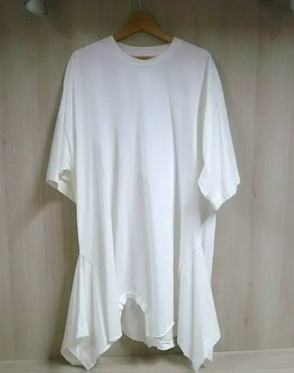憧れの Maison Margiela メゾンマルジェラ レディース 半袖 シャツ ワンピース オフホワイト ホワイト系 サイズS Sサイズ