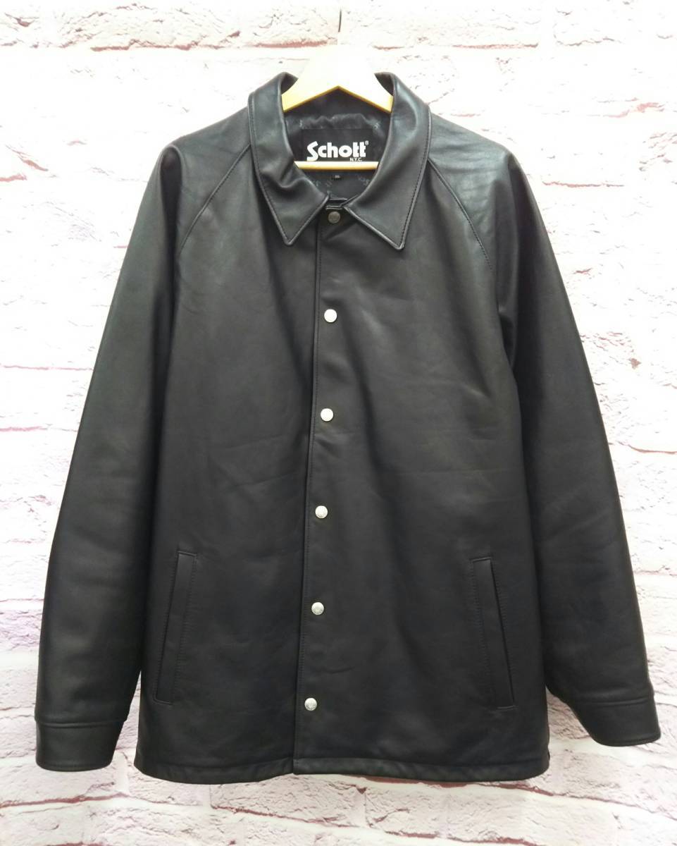 未使用・タグ付】SCHOTT ショットシープスキン コーチジャケット 羊革