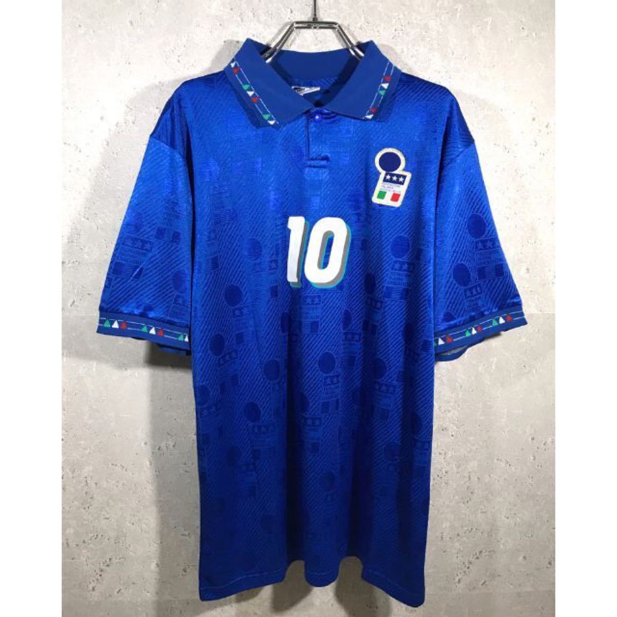 新品未使用】イタリア代表 W杯 ロベルトバッジョ ホーム 半袖 新品未使用】イタリア代表 W杯 ロベルトバッジョ ホーム 半袖