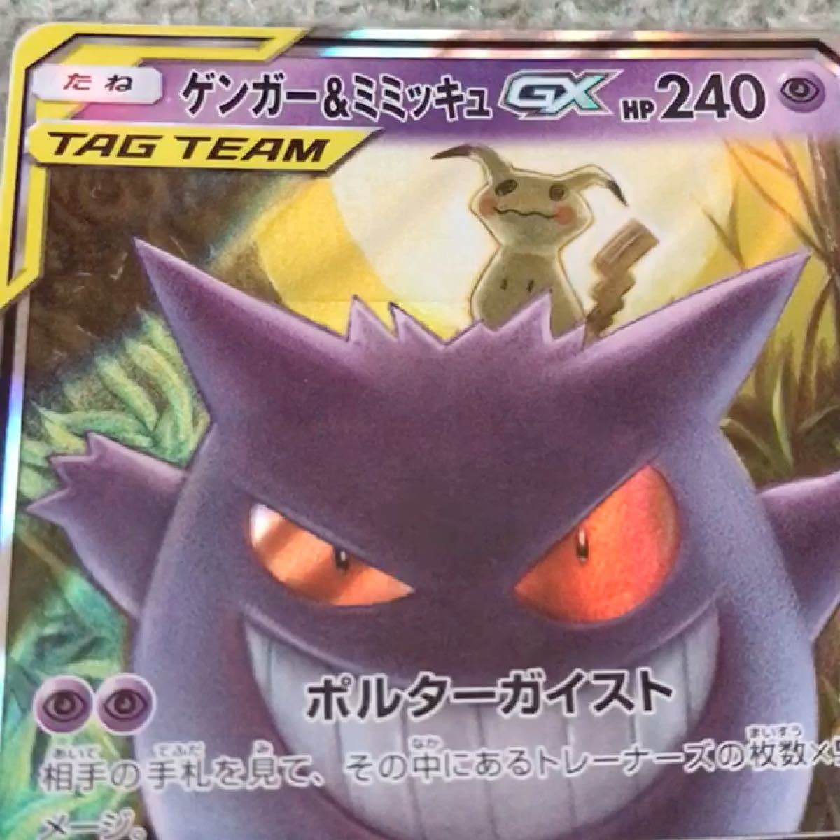 ポケモンカード sm9 タッグボルト TAG TEAM ゲンガー&ミミッキュ ポケモンカード sm9 タッグボルト TAG TEAM ゲンガー&ミミッキュ