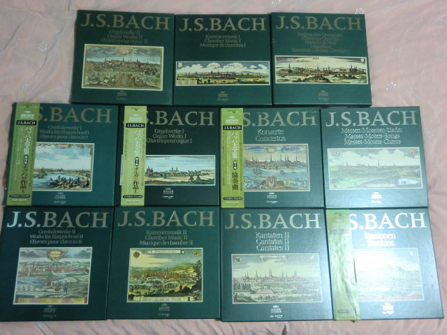 A) LP レコード【11巻セット】バッハ大全集 LP BOX 全巻セット ARCHIV