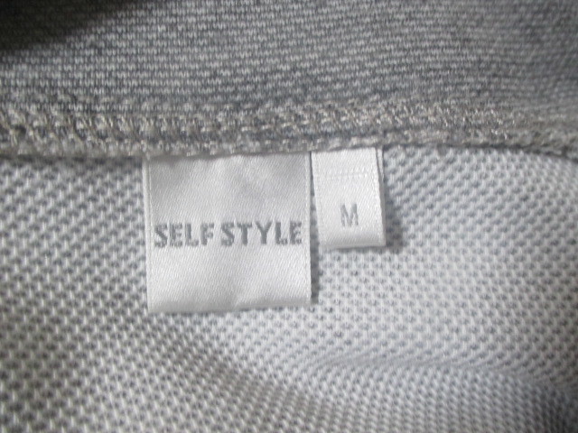 M ■SELF STYLE ★フルジップジャケット★グレー ★used_画像3