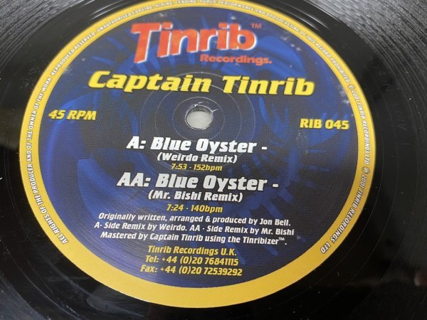 NO 7-2000 ◆ 12インチ ◆ Captain Tinrib ◆ Blue Oyster_画像2
