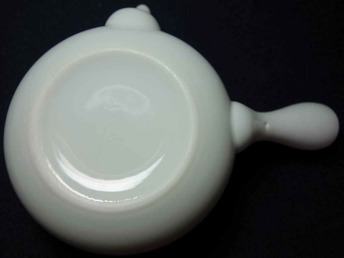 平成期　極上　白磁　急須　高級煎茶道茶器　陶磁器研究_画像6