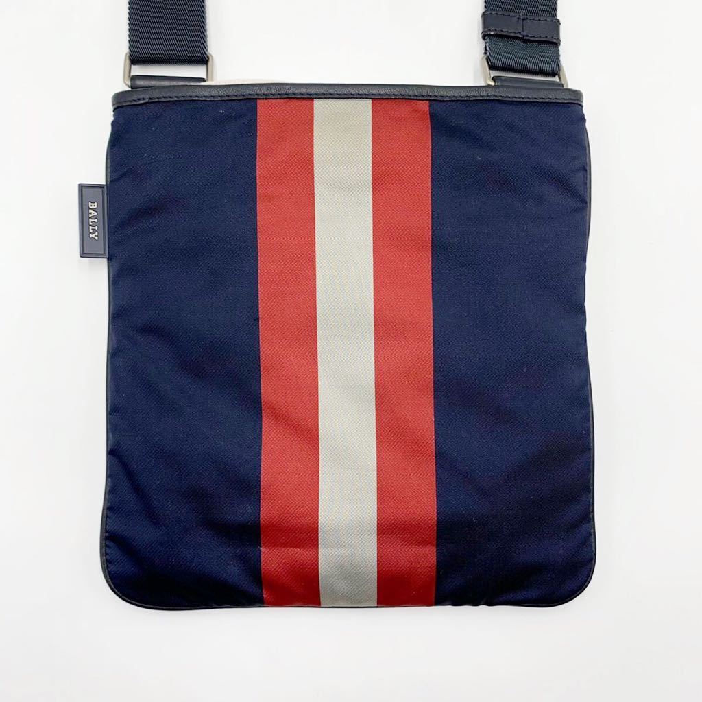 1円 美品 BALLY バリー ショルダーバッグ クロスボディ メンズ