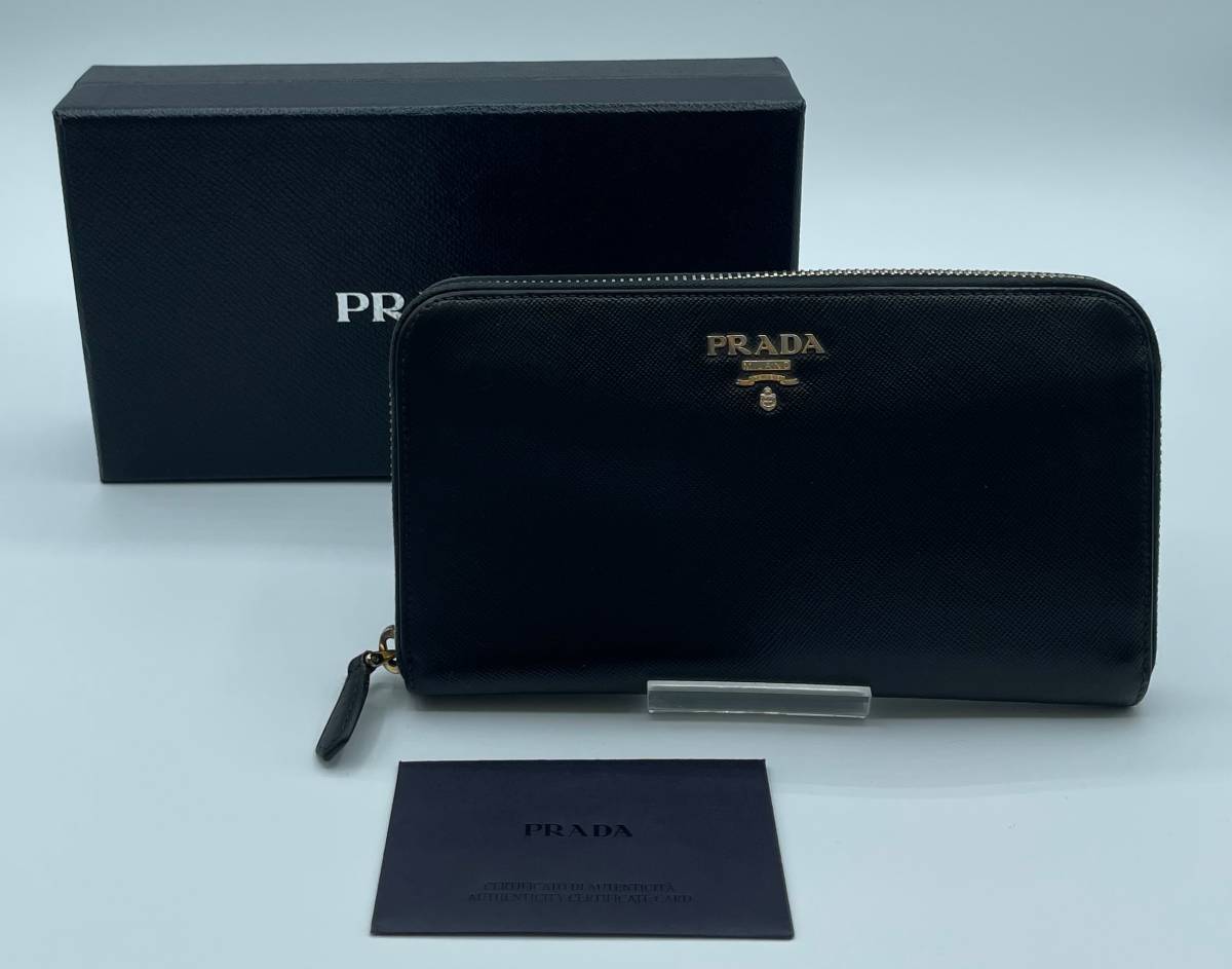 桜瑪瑙 ⭐️正規品⭐️PRADA プラダ 長財布 ナイロン ラウンド